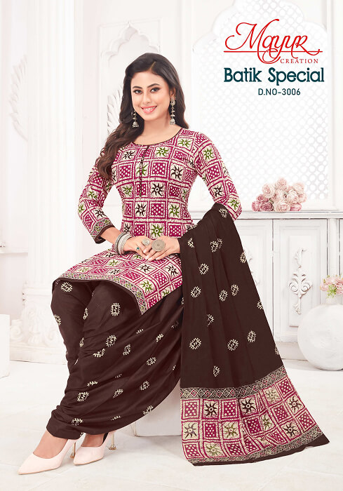 New Batik Print Dress With Dupatta