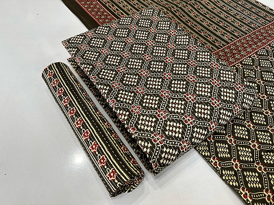 Latest Ajrakh Design Cotton Dress Material for Women