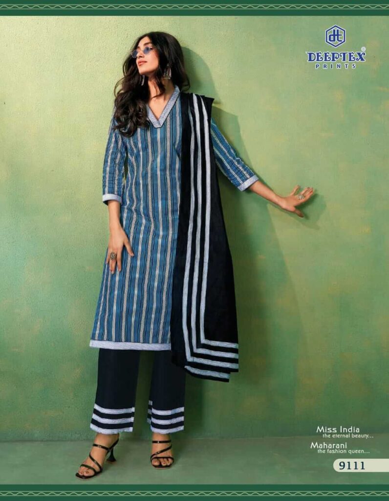 V-Neck with Silver Gota Border Design