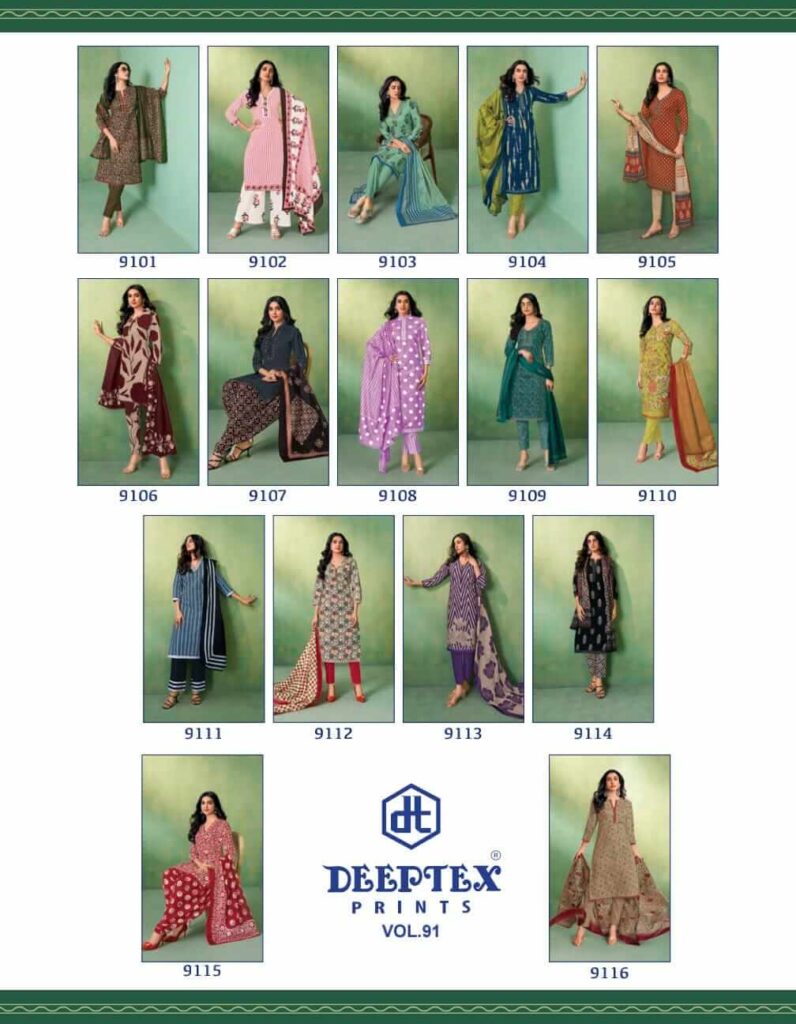 Deeptex Miss India Cotton Dress Material 4