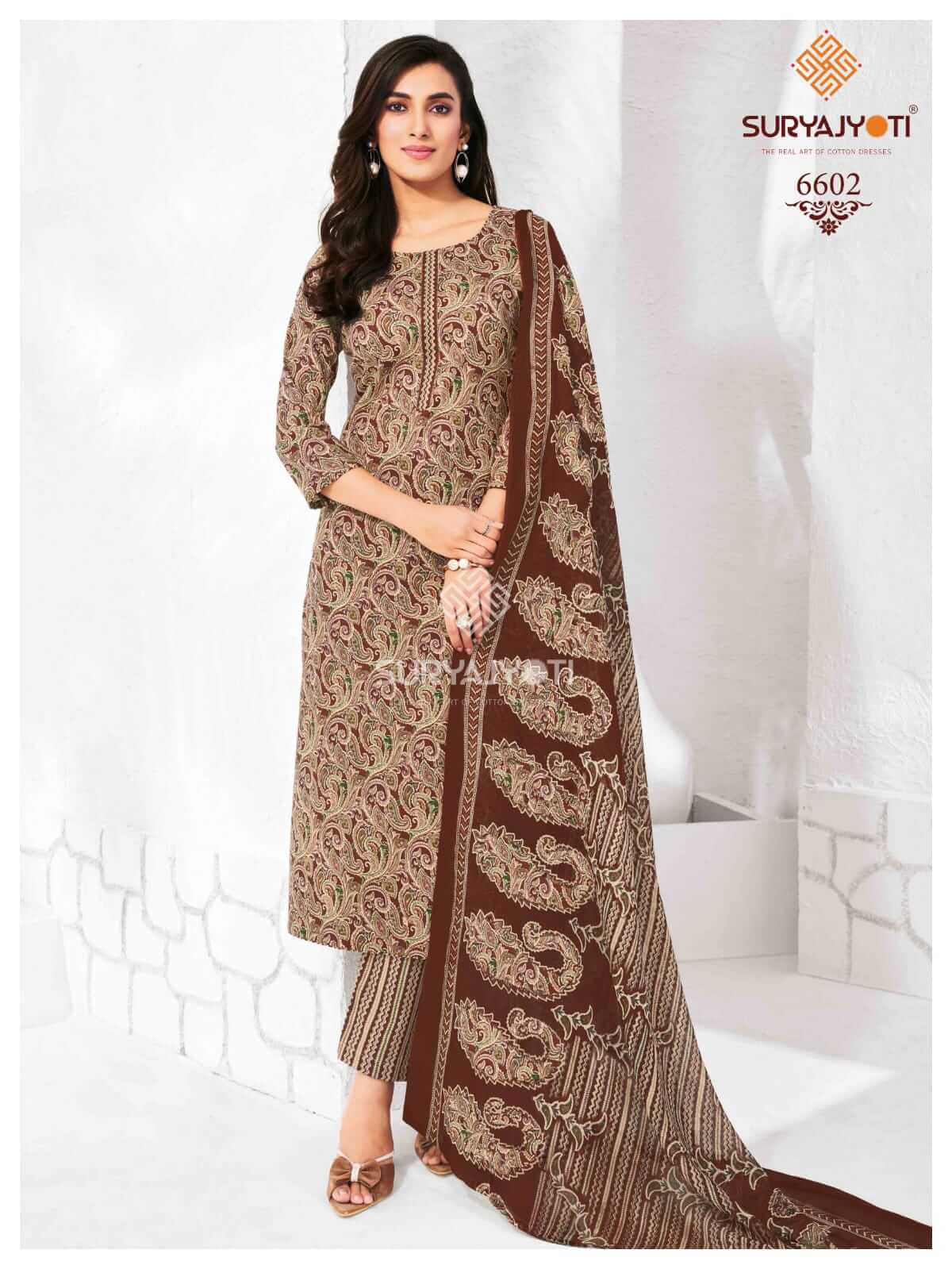 Women Wearing Suryajyoti Dress Material