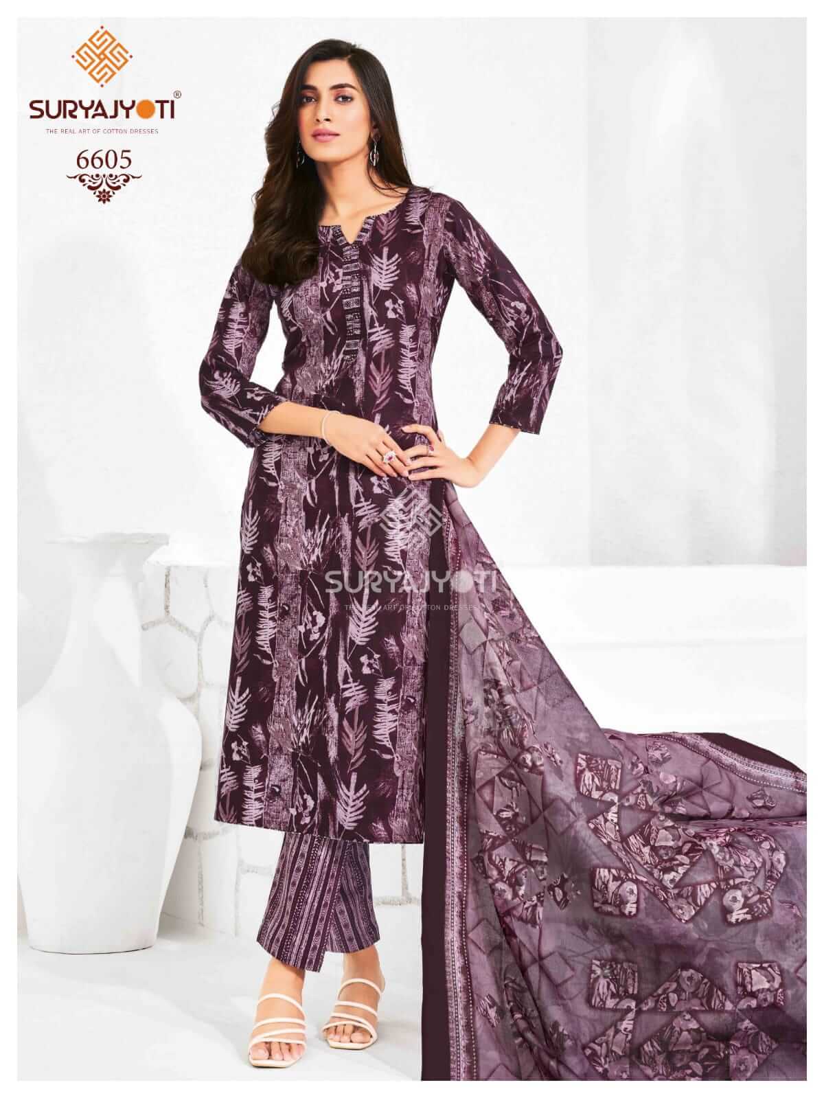 Women Wearing Suryajyoti Dress Material