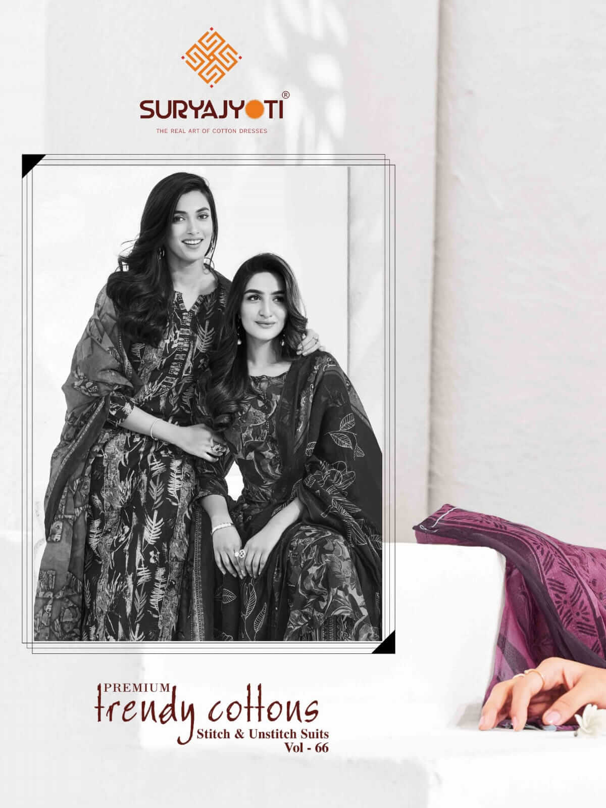 Women Wearing Suryajyoti Dress Material