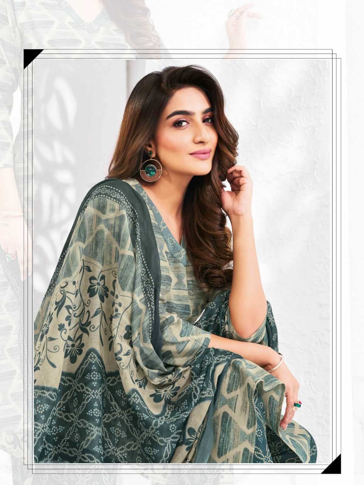 Women Wearing Suryajyoti Dress Material