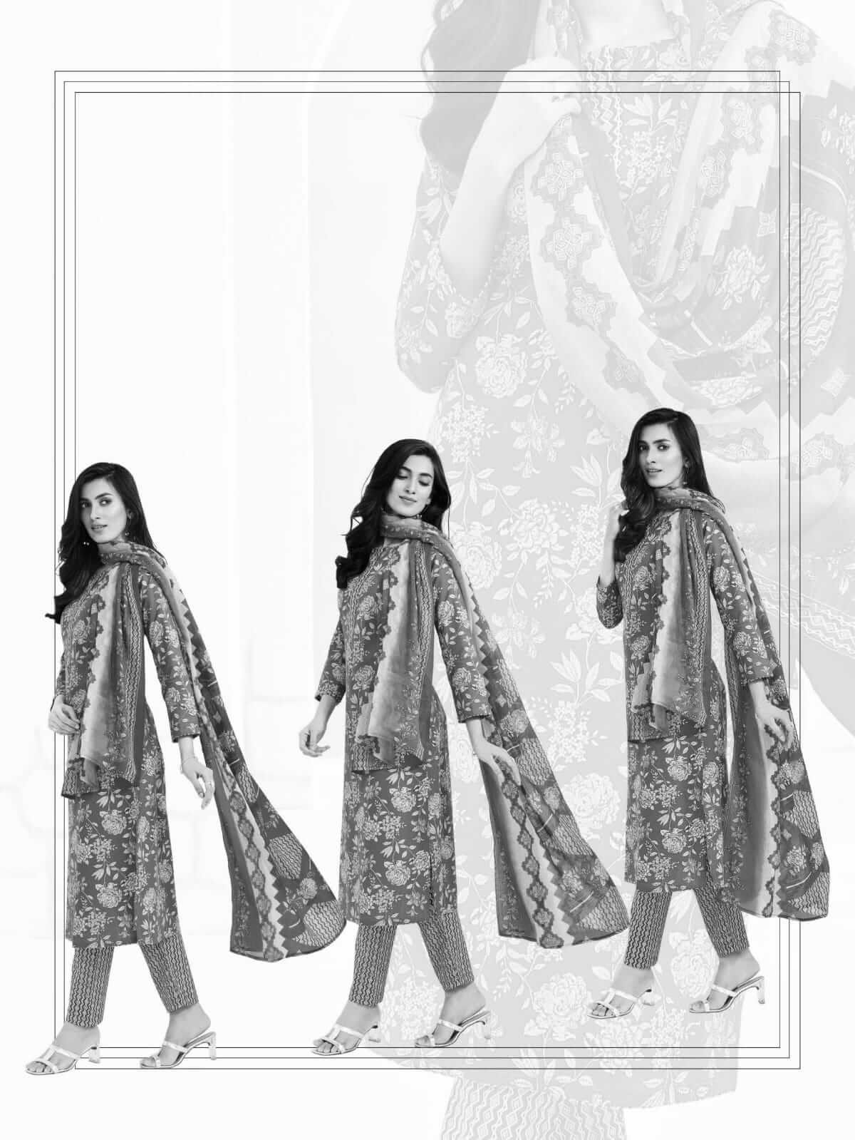 Women Wearing Suryajyoti Dress Material