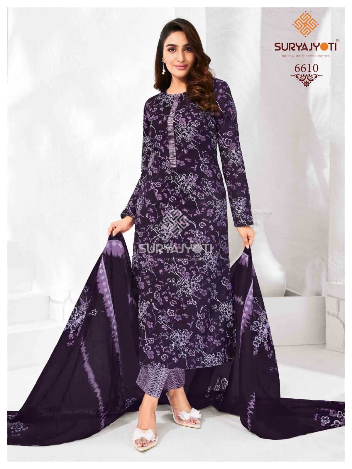 Women Wearing Suryajyoti Dress Material