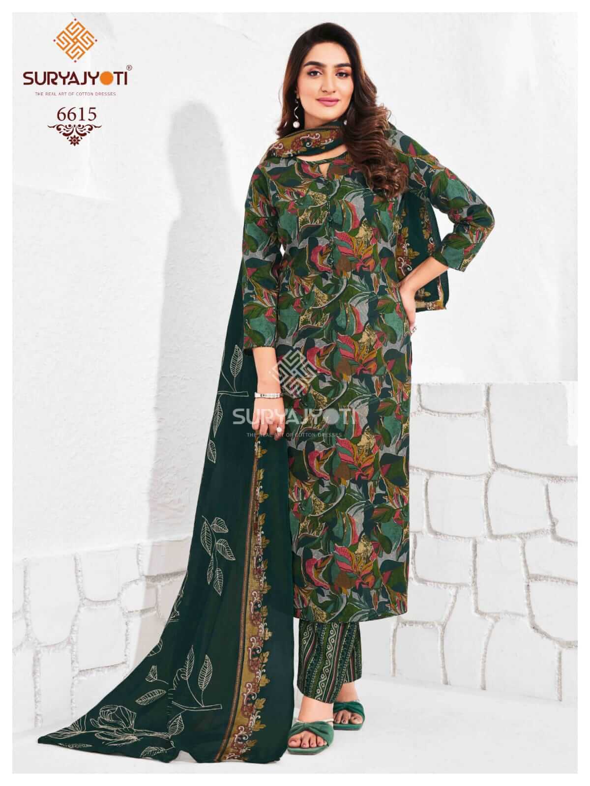 Women Wearing Suryajyoti Dress Material