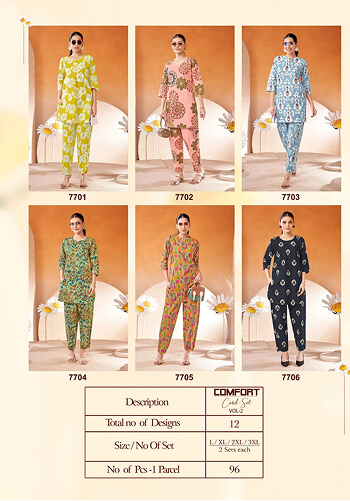 cotton co ord set for women 22
