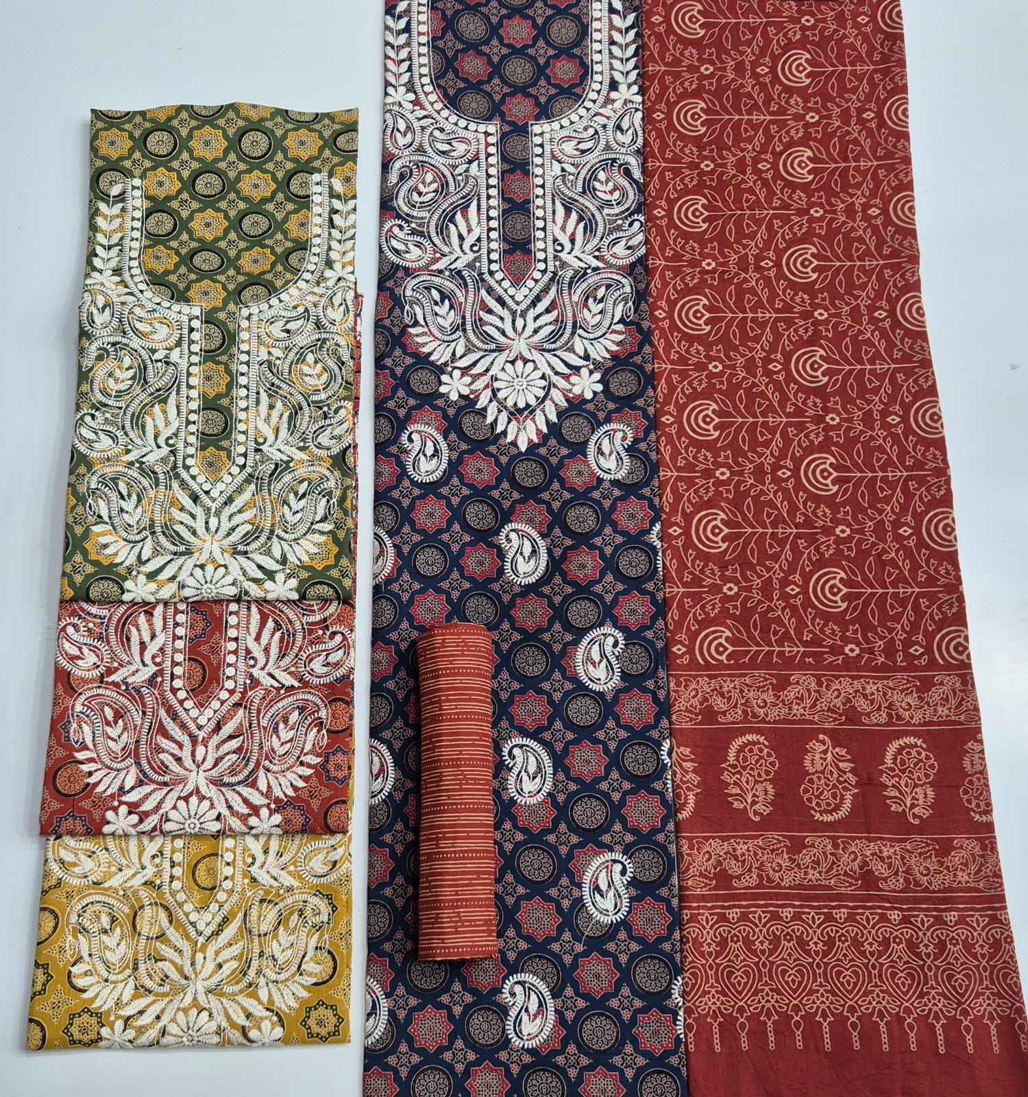 Ajrakh Work Dress with Beautiful Customize Design